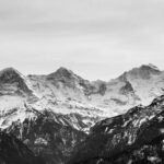 adventure alpine background black and white