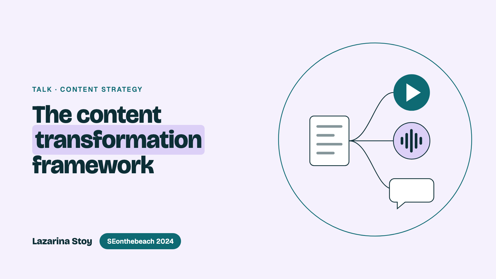 The Content Transformation Framework: How to Make One Piece of Content Work Across Every Format (and AI Search) 3 The Content Transformation Framework: How to Make One Piece of Content Work Across Every Format (and AI Search)